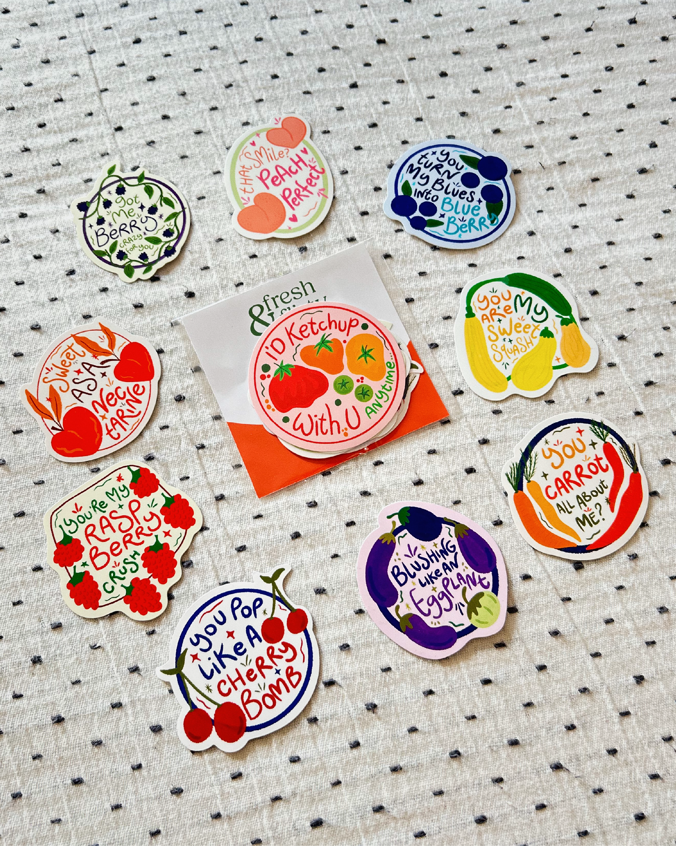 Fresh & Flirty Sticker Set