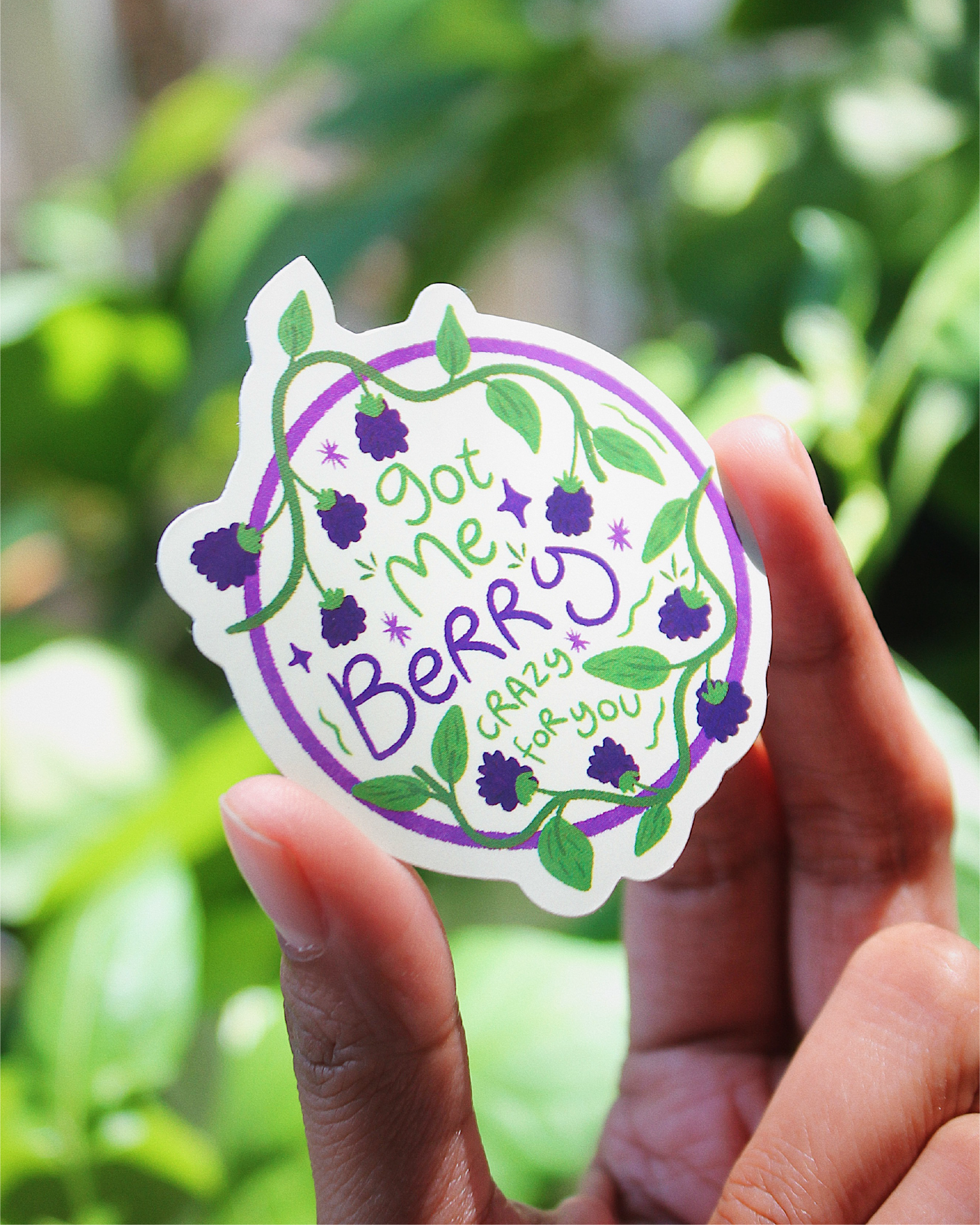 Berry Crazy For You Sticker