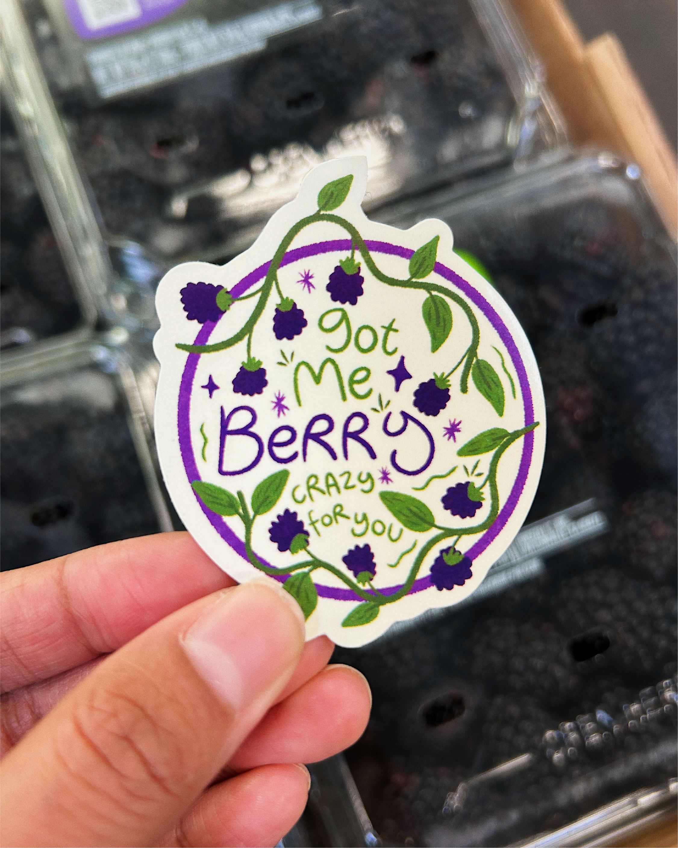 Berry Crazy For You Sticker