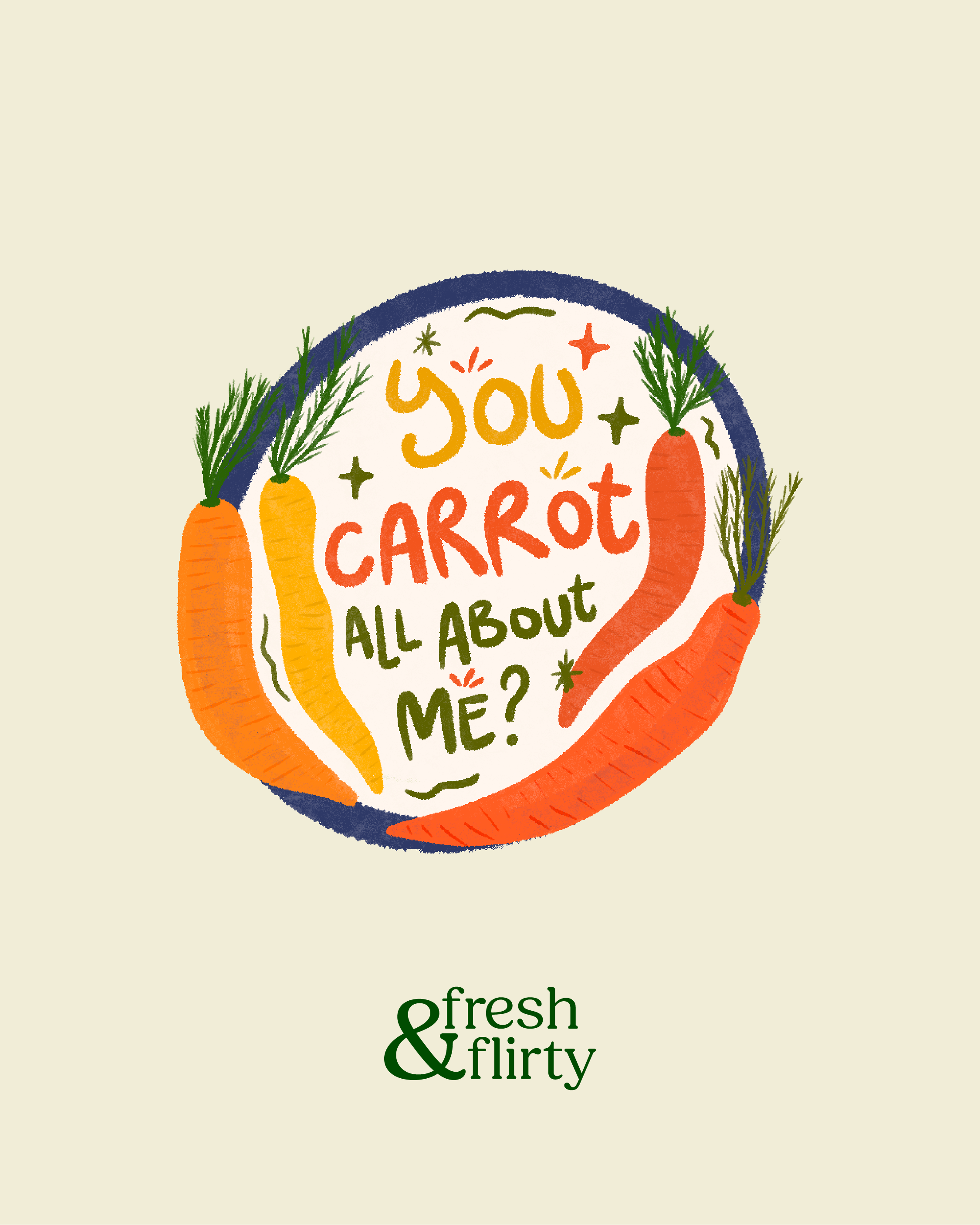Carrot All About Me Sticker