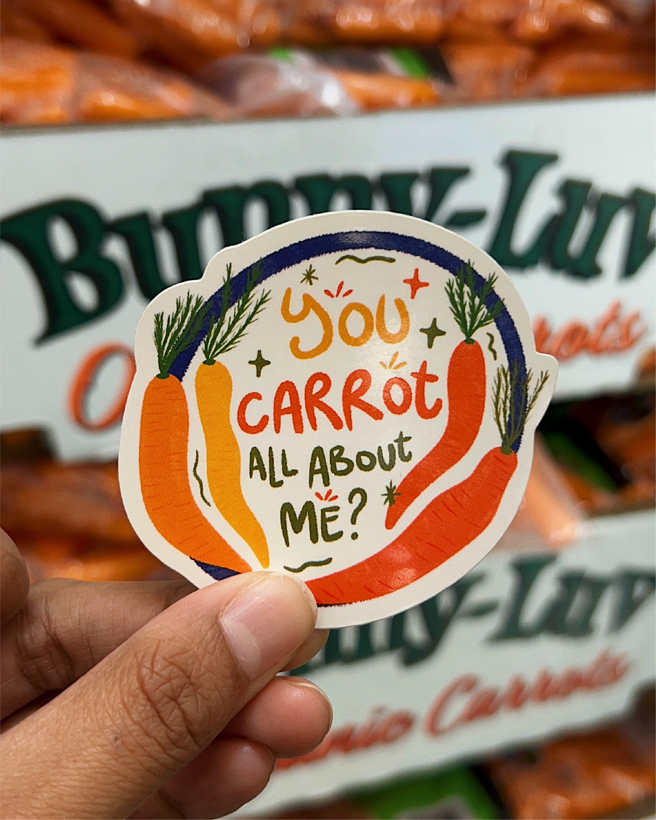 Carrot All About Me Sticker