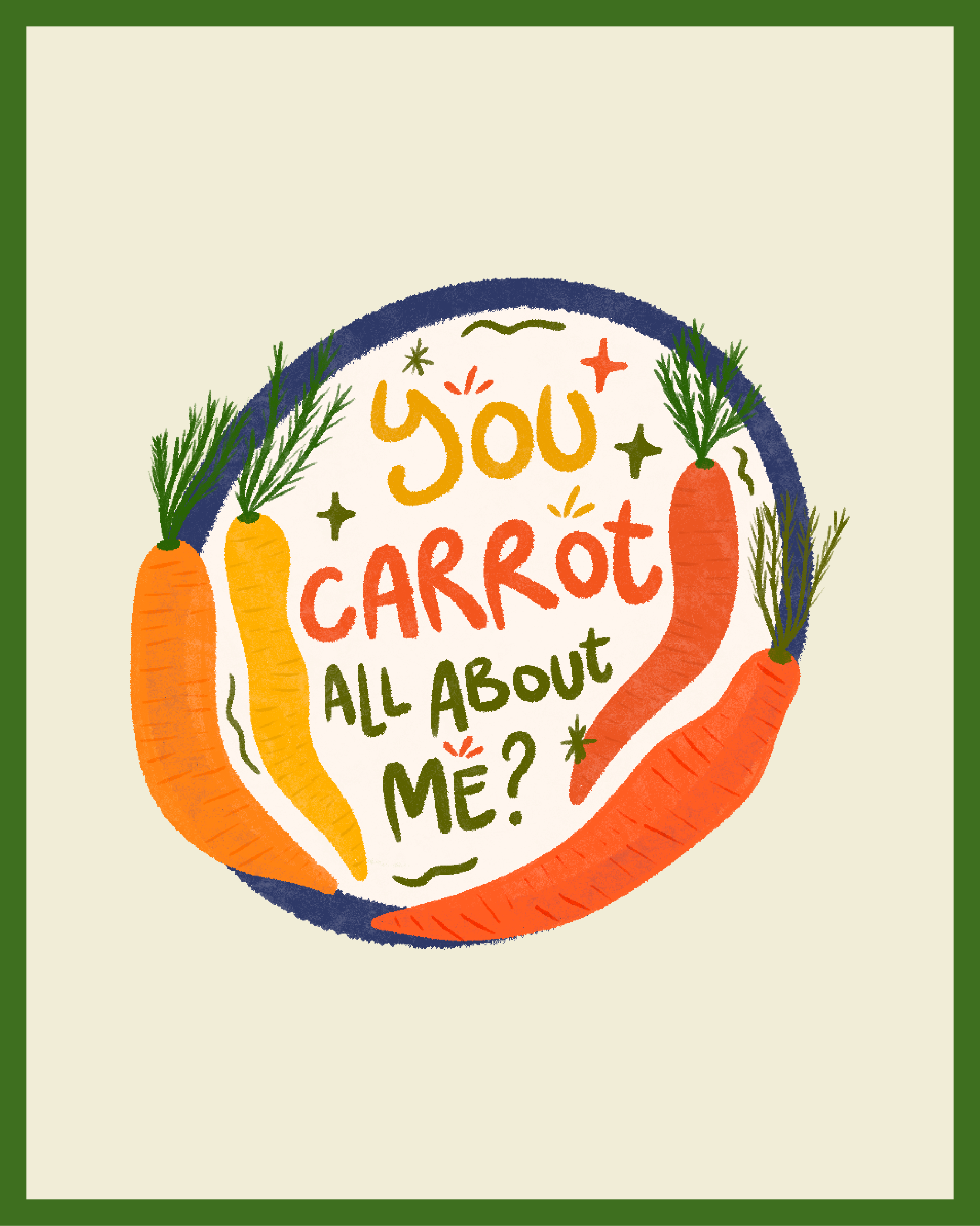Carrot All About Me Sticker