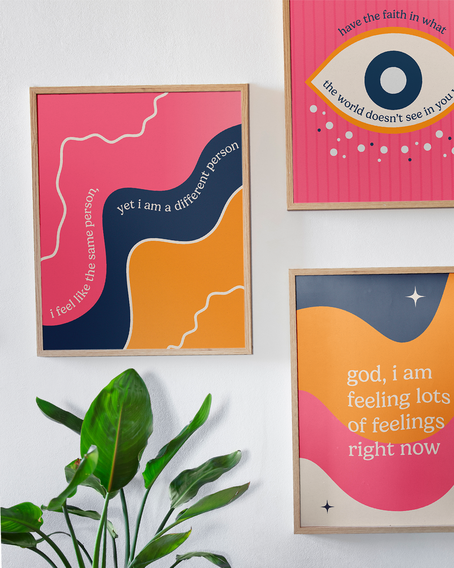 SET of 3 - The Feeling Print