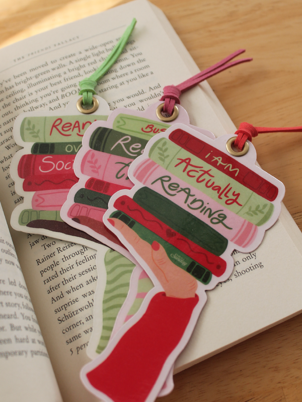 Busy Reading Thanks Bookmark