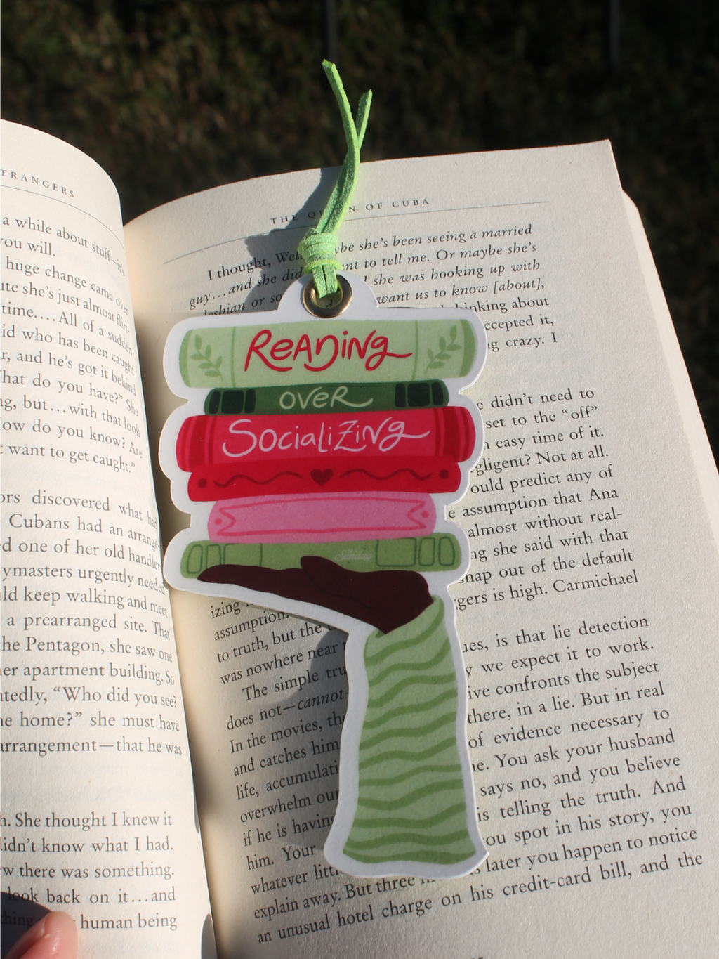 Reading over Socializing Bookmark