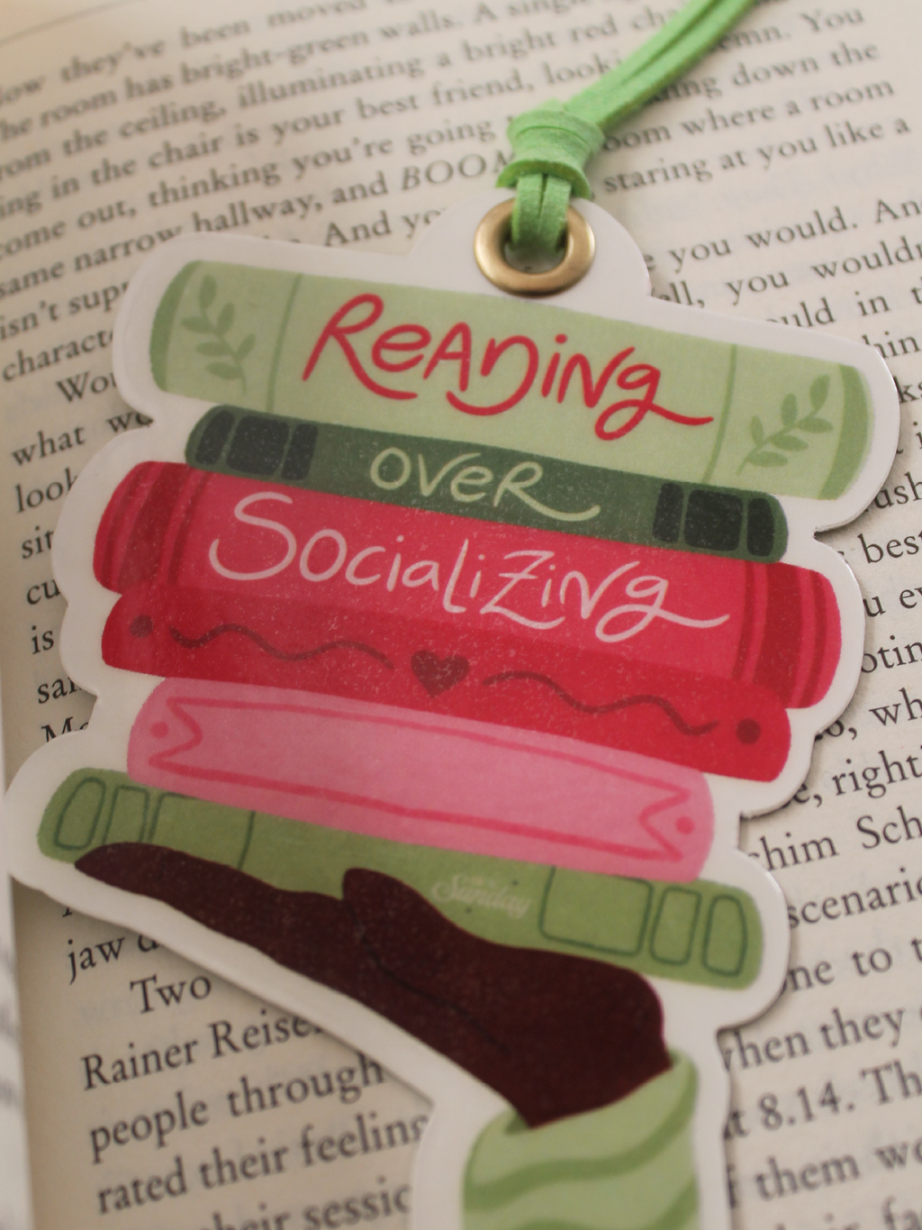 Reading over Socializing Bookmark