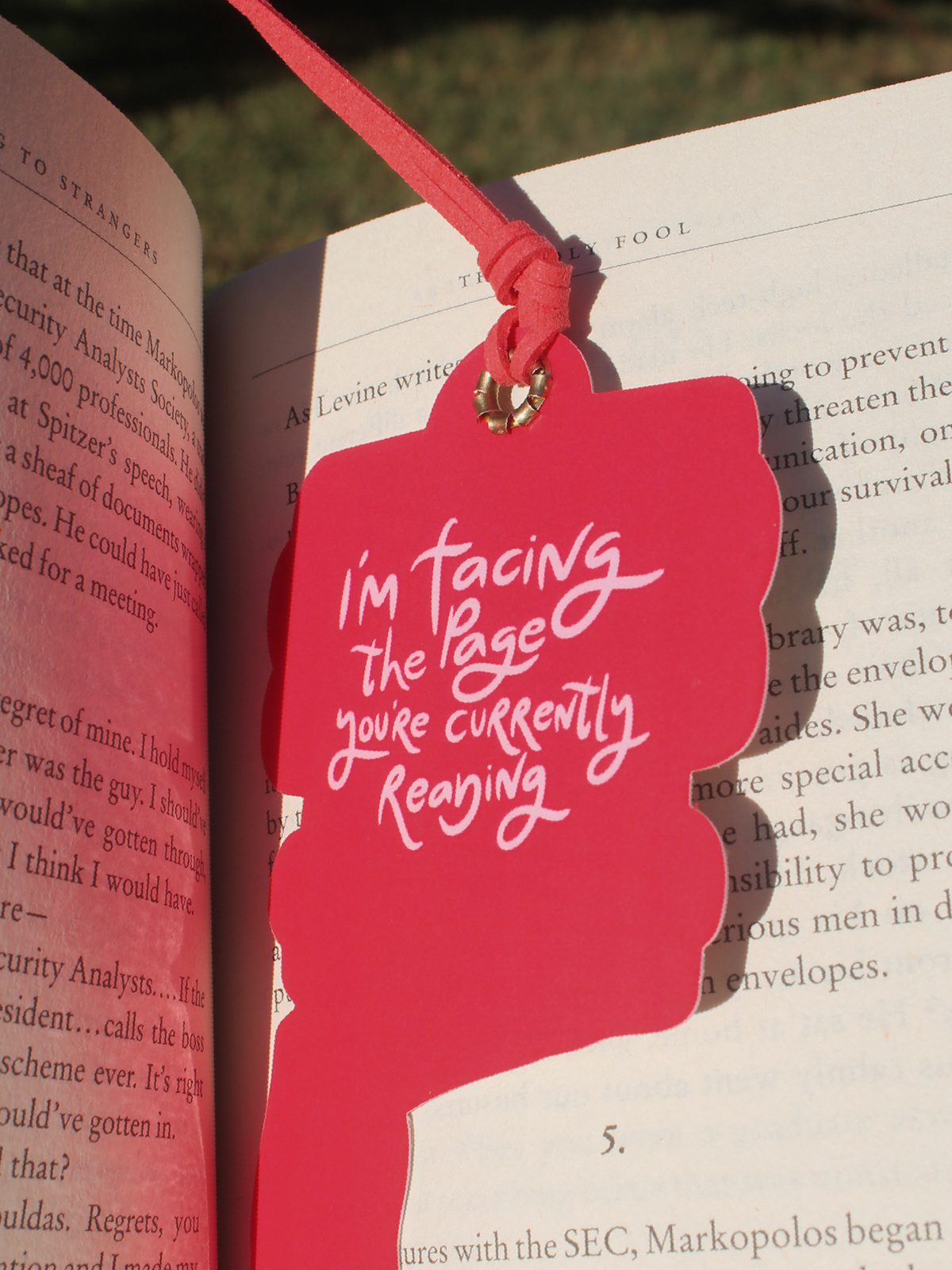 I Am Actually Reading Bookmark