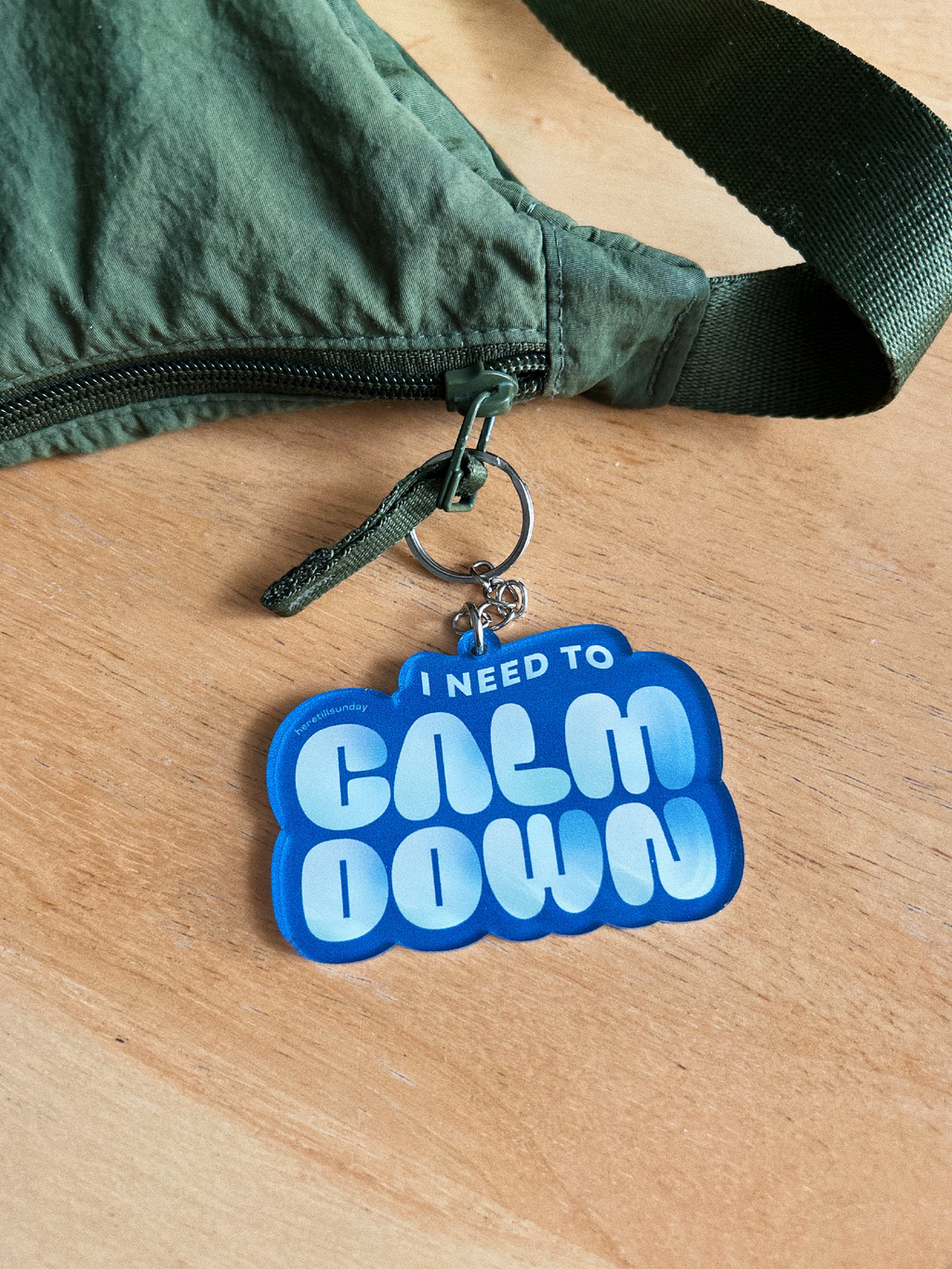 Calm Down Keychain