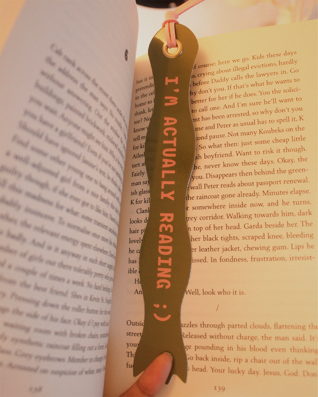 I Am Actually Reading Bookmark