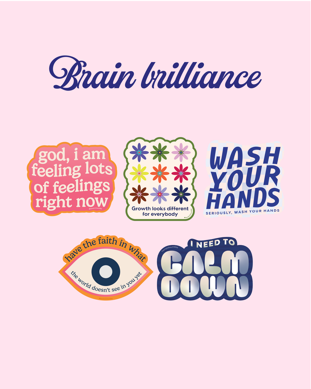 Brain Brilliance Sticker Set