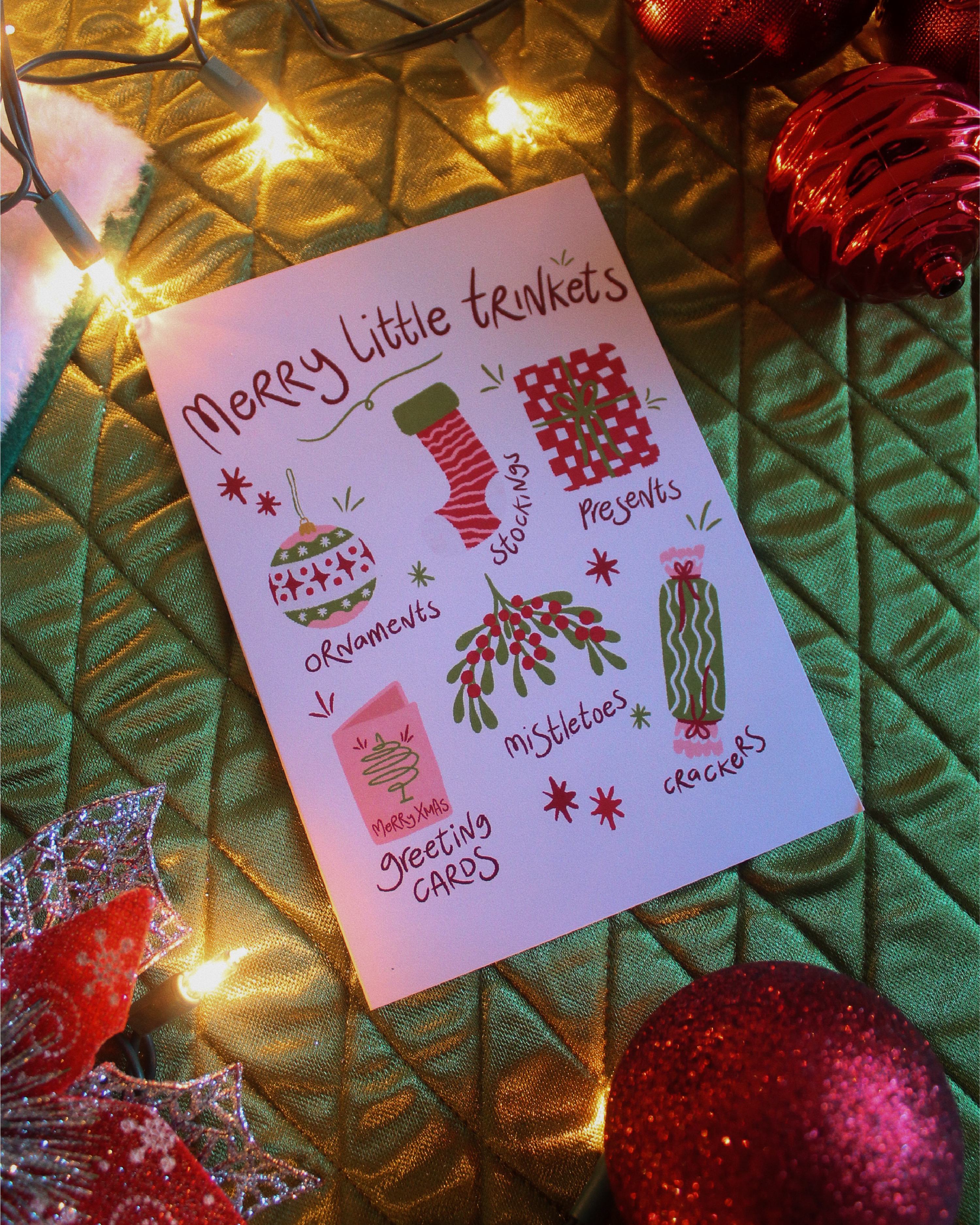 Merry Little Trinkets Set - Christmas Card