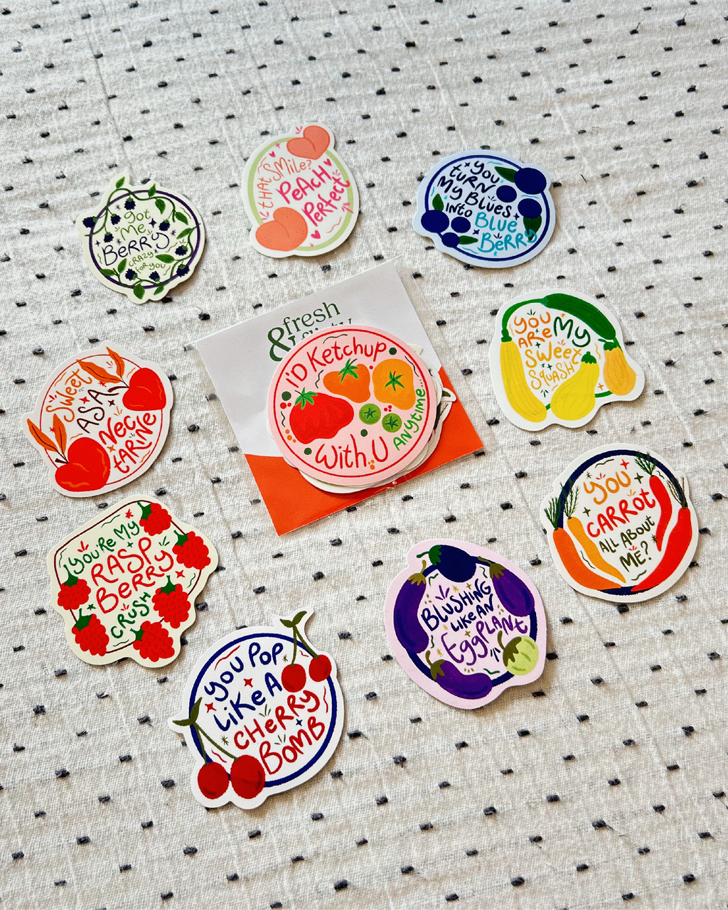 Fresh & Flirty Sticker Set