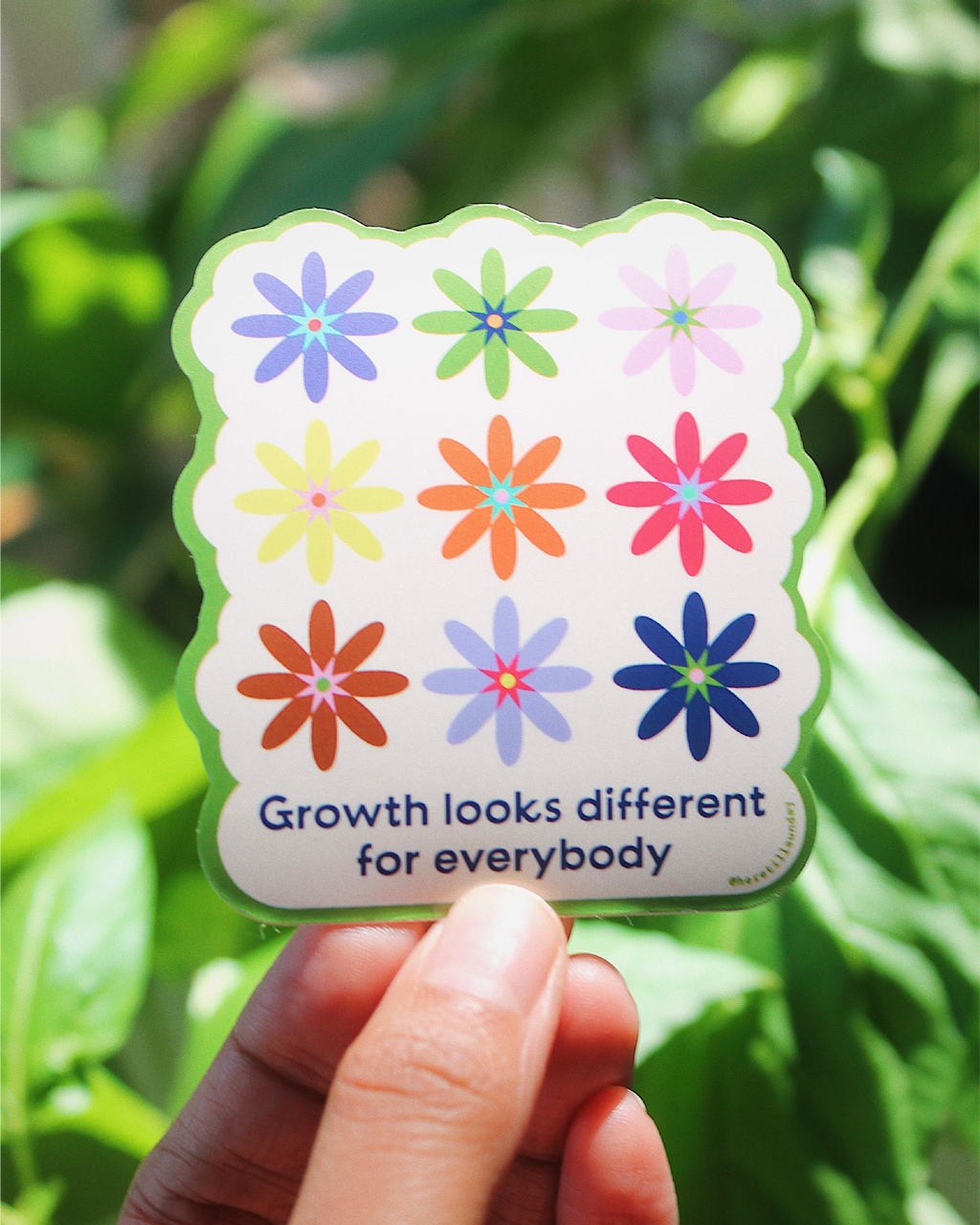 Growth Looks Different Sticker