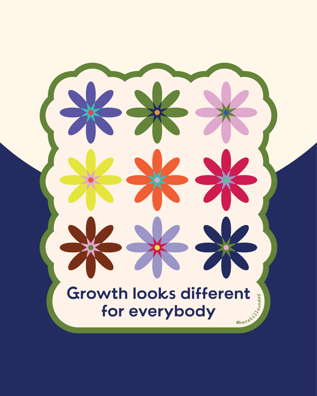 Growth Looks Different Sticker