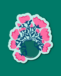 Meadow Peony Sticker