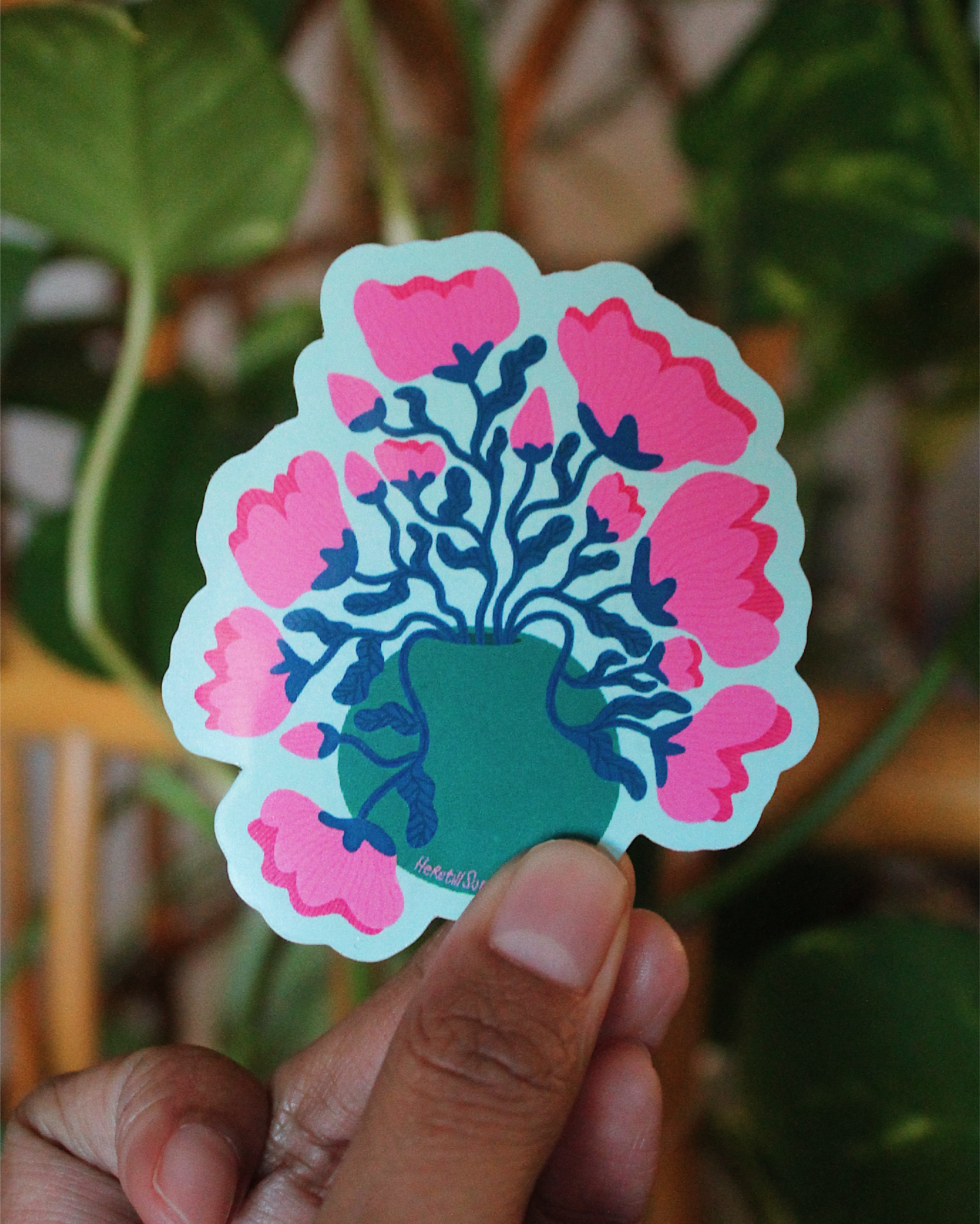 Meadow Peony Sticker
