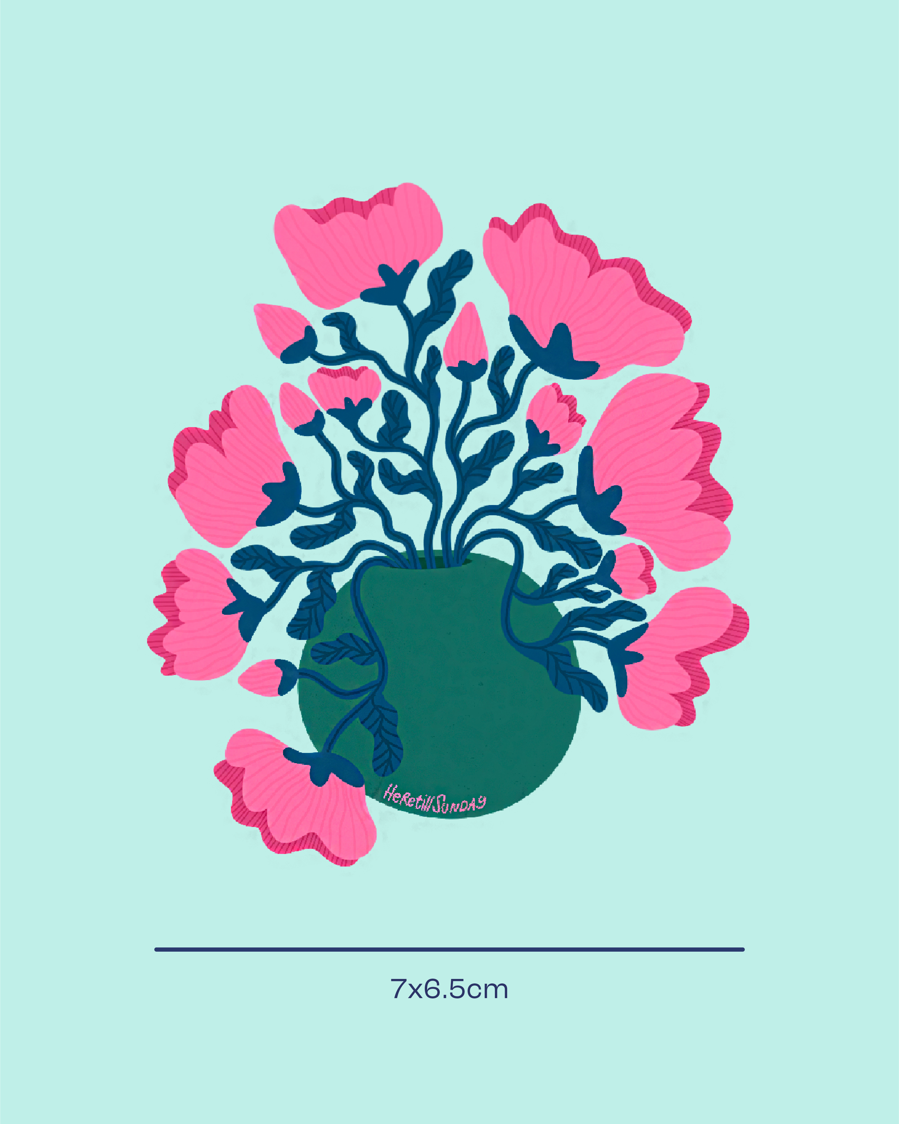 Meadow Peony Sticker