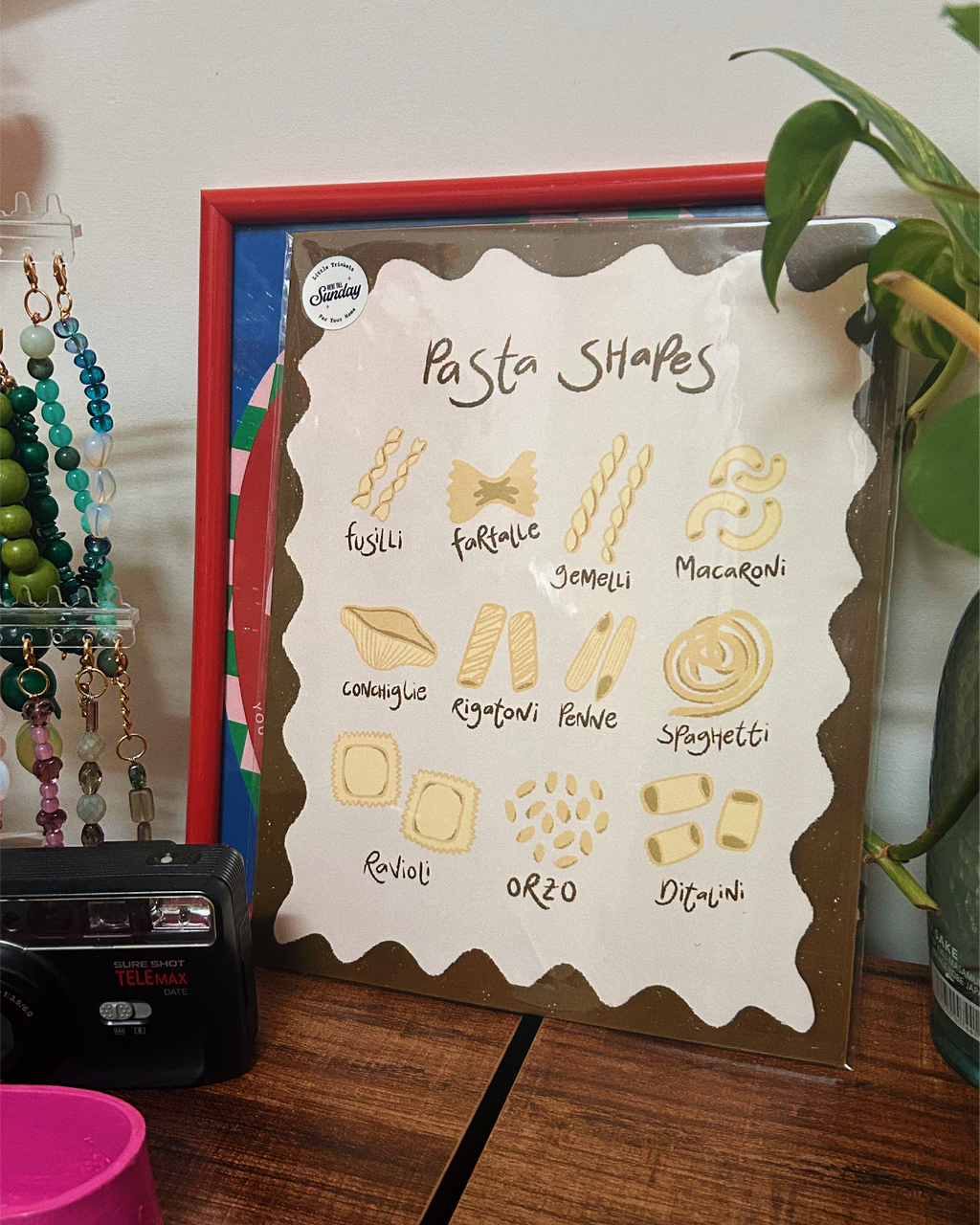Pasta Shapes Art Print