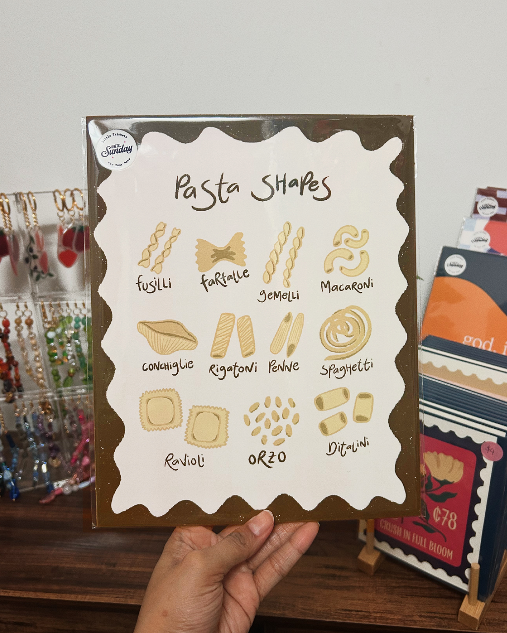 Pasta Shapes Art Print