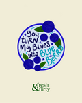 My Blues into Blueberry Sticker