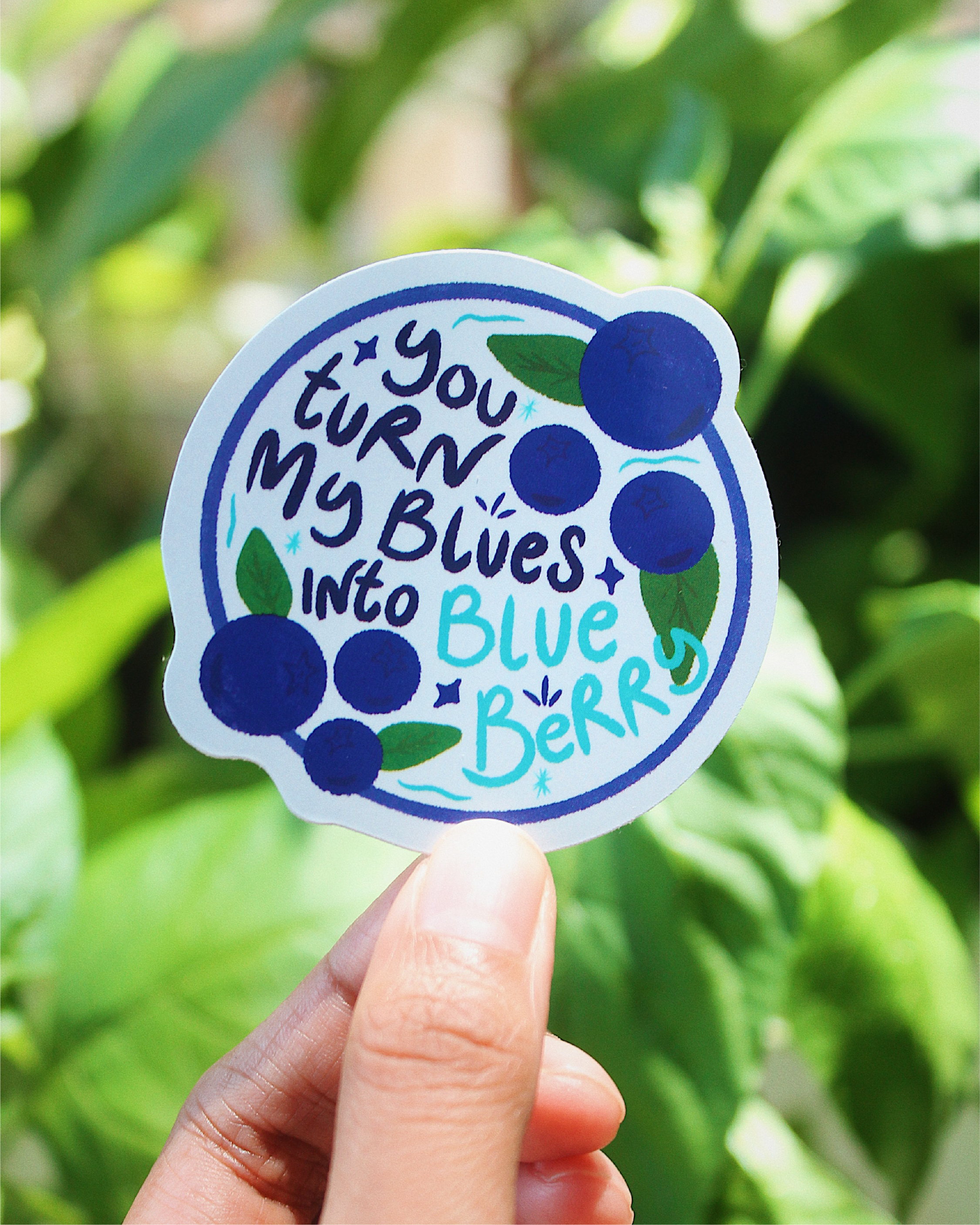 My Blues into Blueberry Sticker