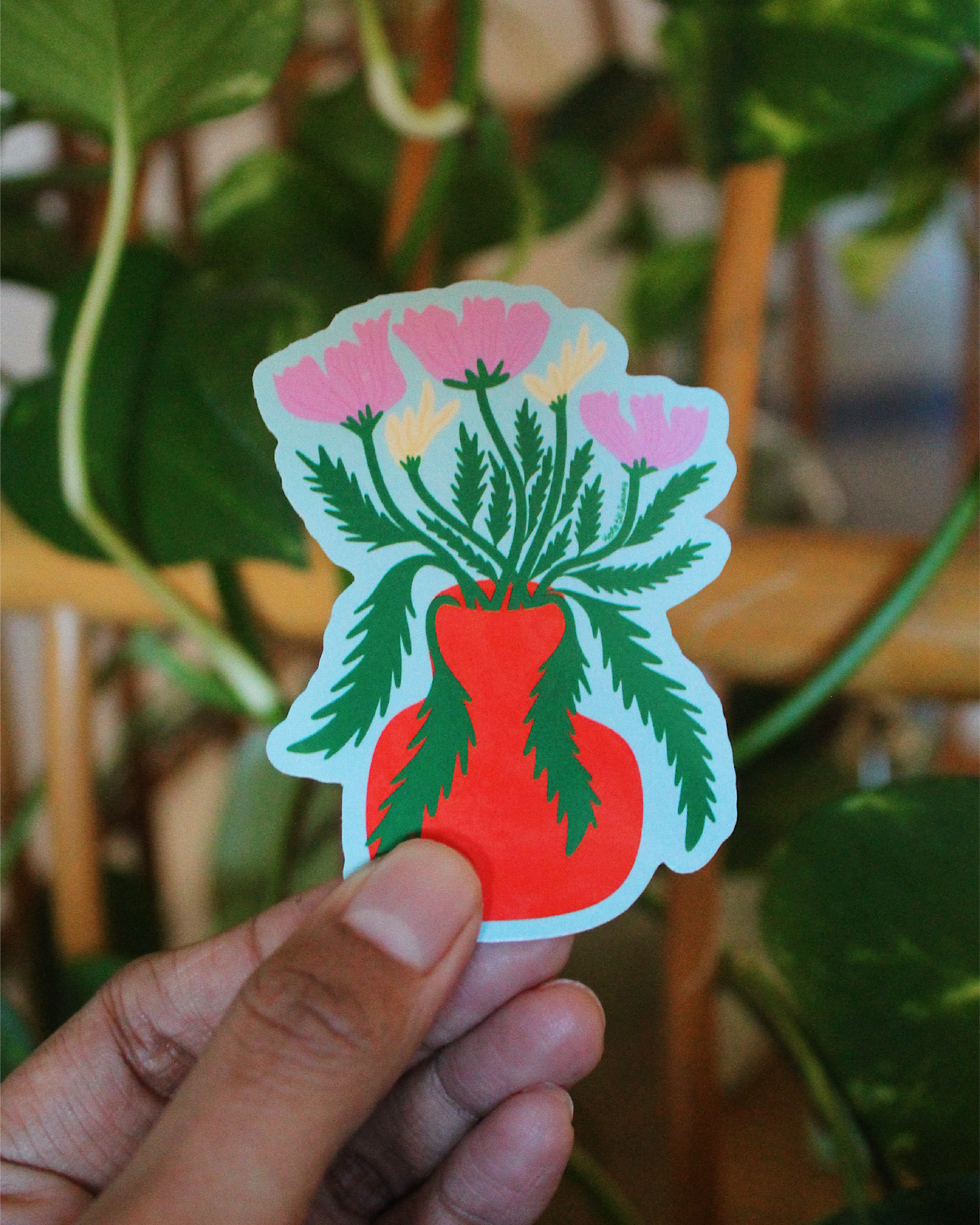Peony Please Sticker