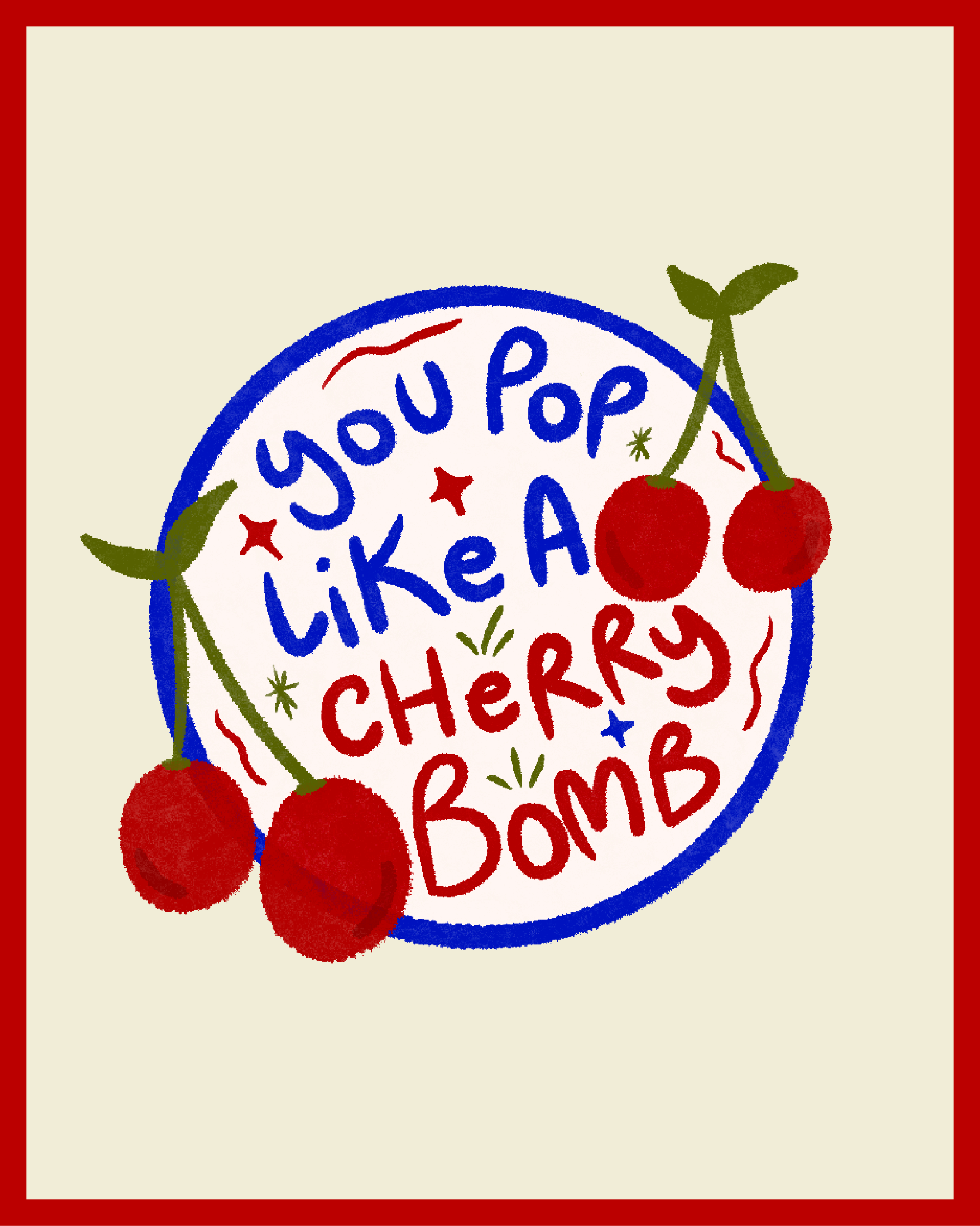Pop Like A Cherry Sticker