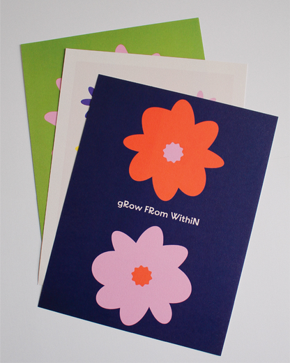 SET of 3 - The Growth Print