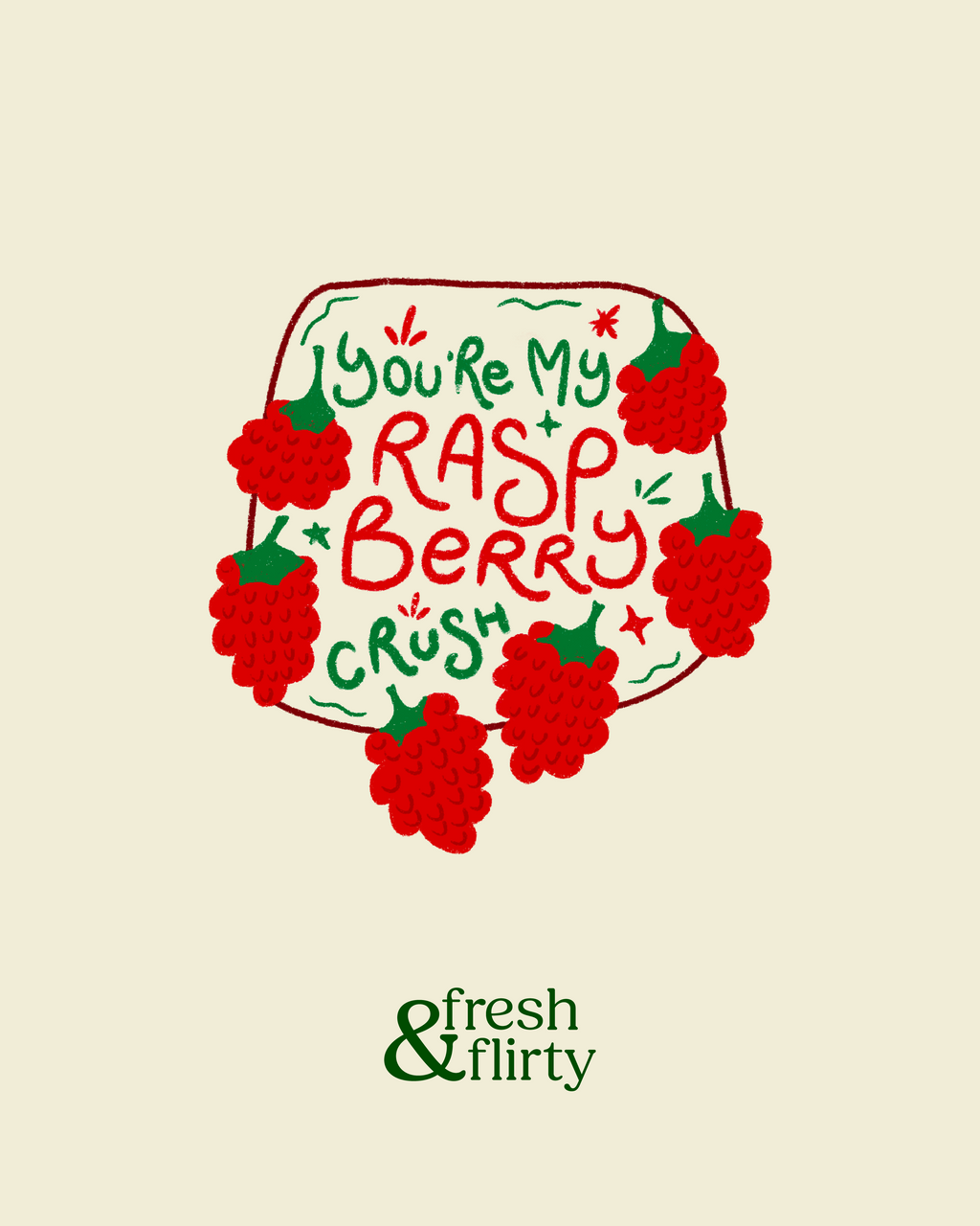 Raspberry Crush Sticker