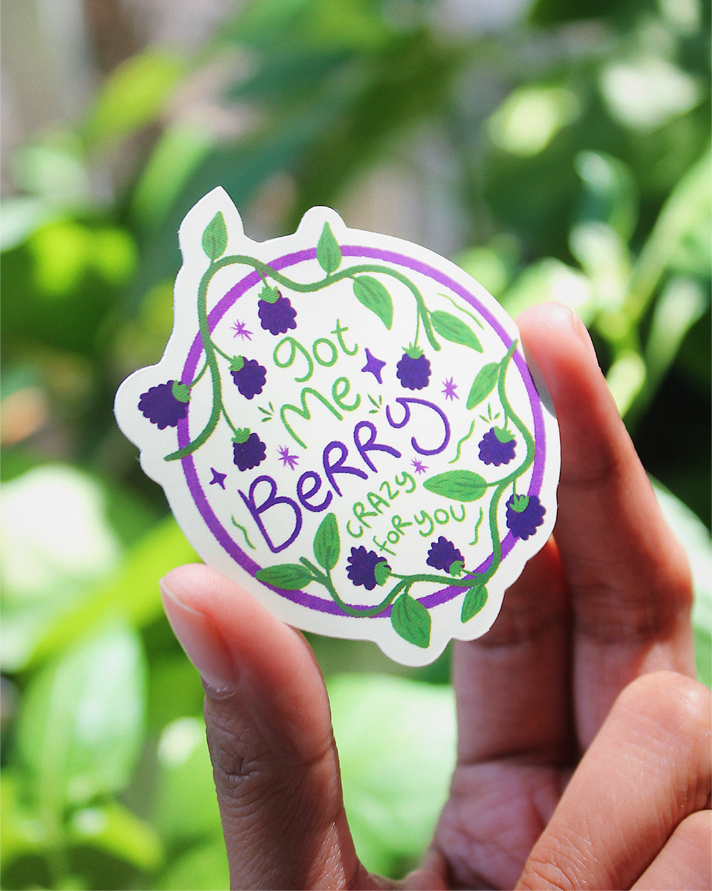 Berry Crazy For You Sticker
