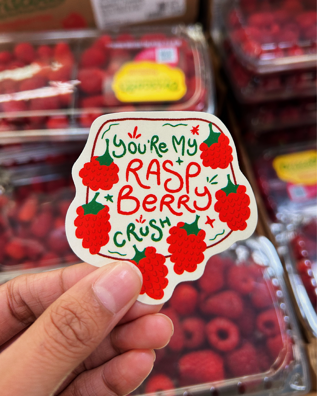 Raspberry Crush Sticker