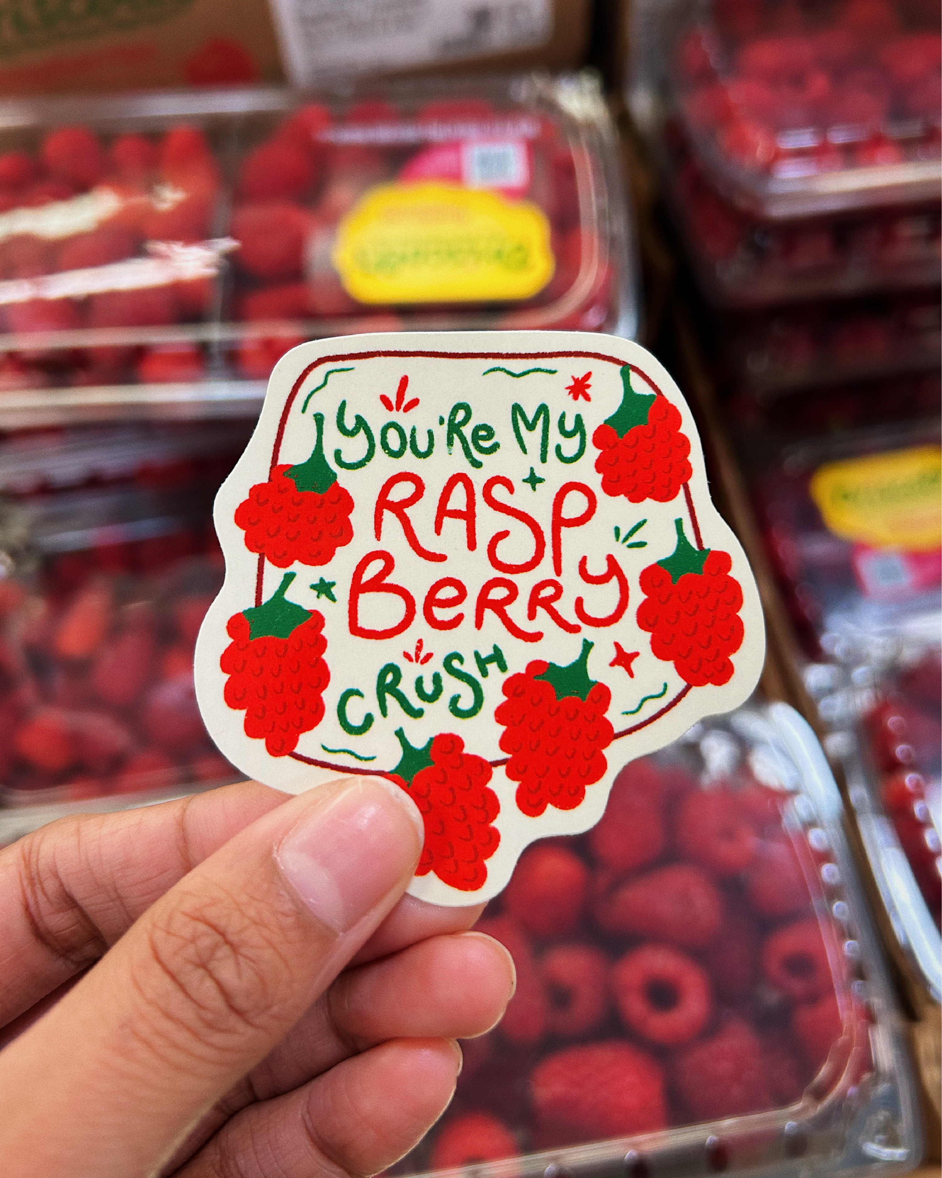 Raspberry Crush Sticker