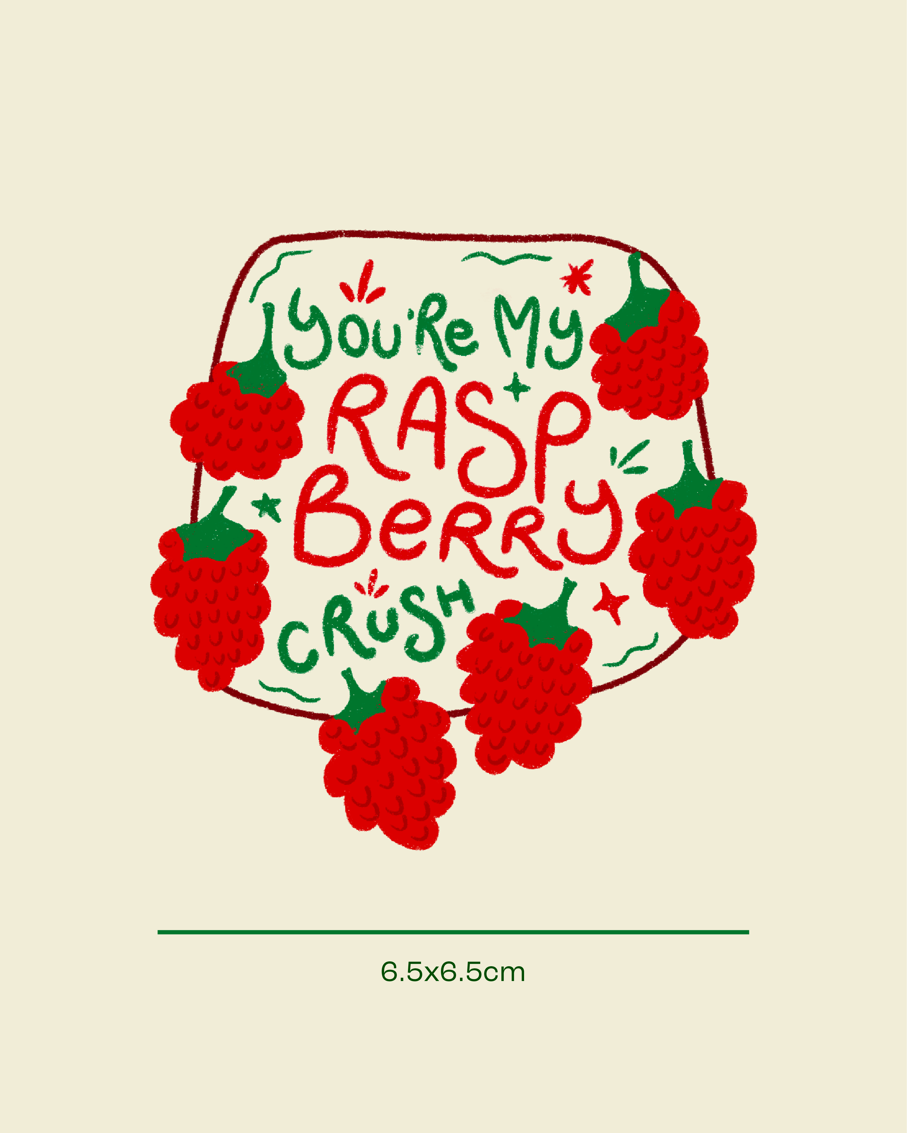 Raspberry Crush Sticker
