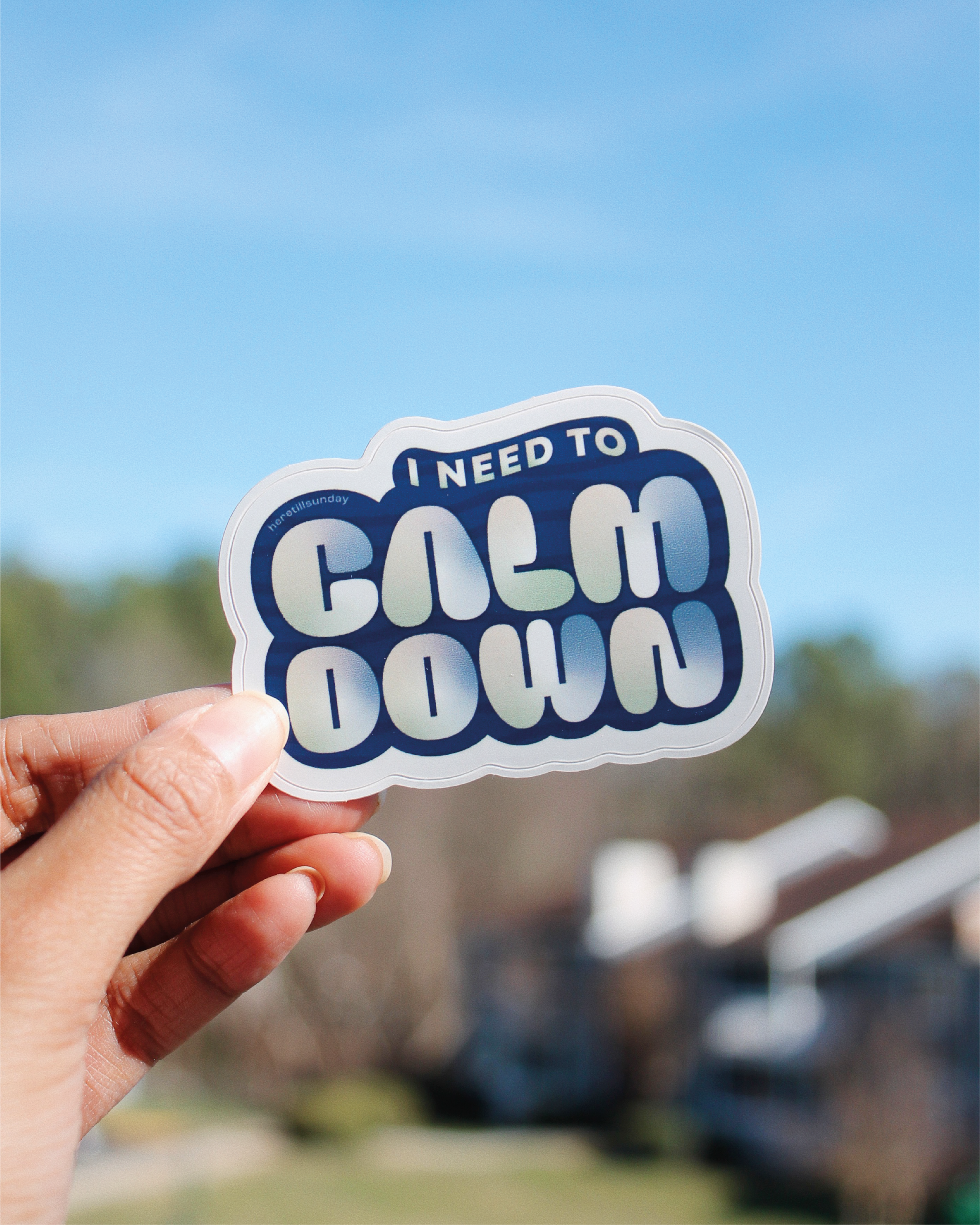 I Need to Calm Down Sticker