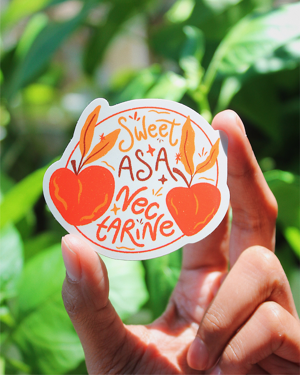 Sweet As Nectarine Sticker