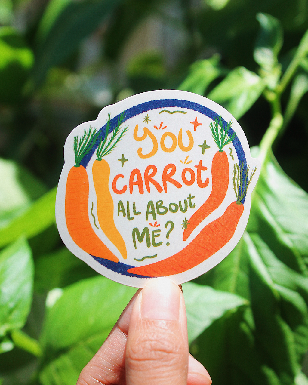 Carrot All About Me Sticker