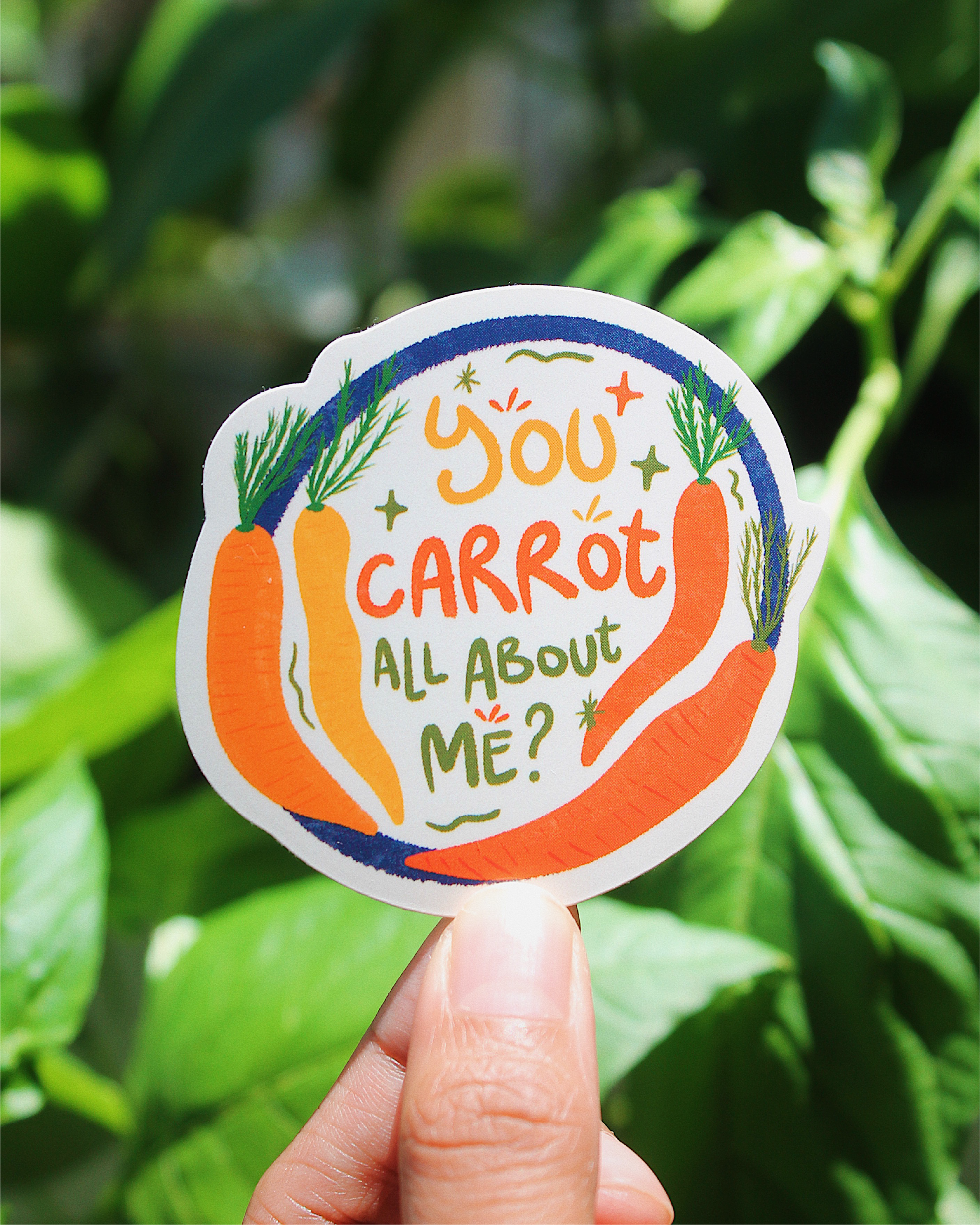 Carrot All About Me Sticker