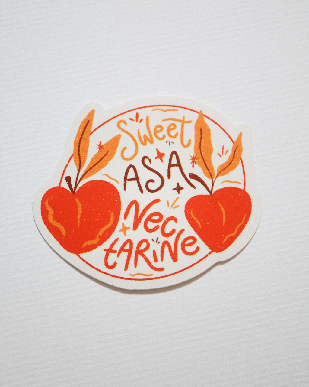 Sweet As Nectarine Sticker