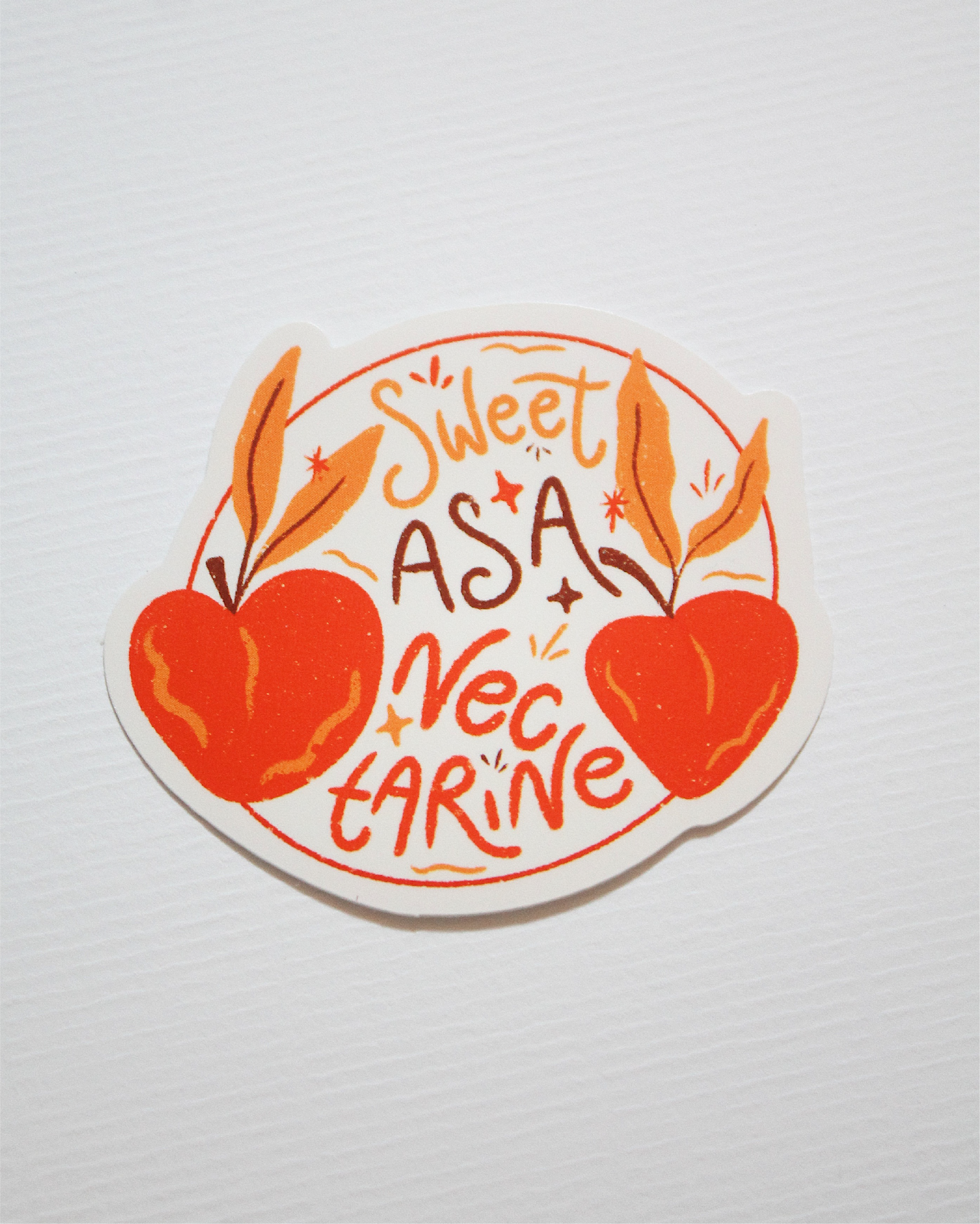 Sweet As Nectarine Sticker