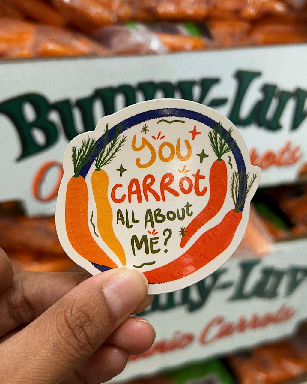 Carrot All About Me Sticker