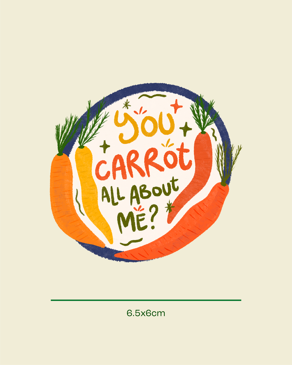 Carrot All About Me Sticker