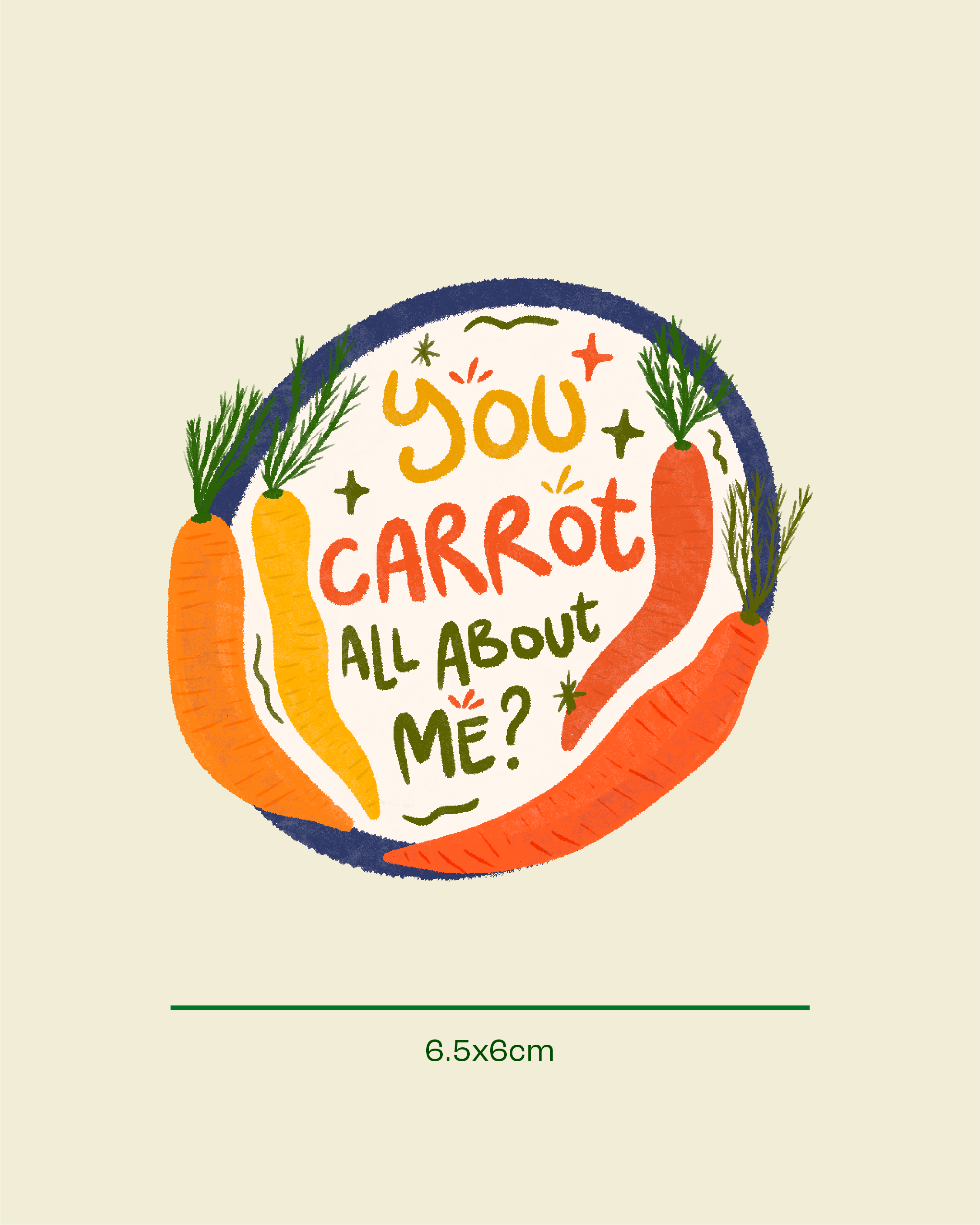 Carrot All About Me Sticker