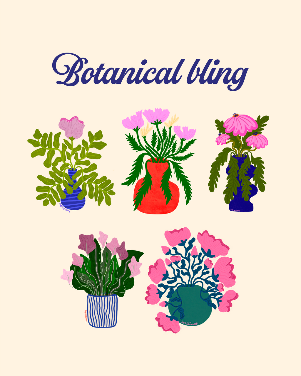 Botanical Bling Sticker Set