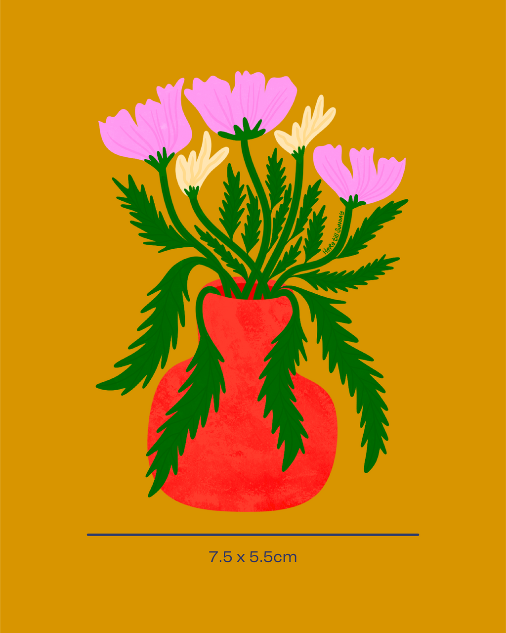 Peony Please Sticker