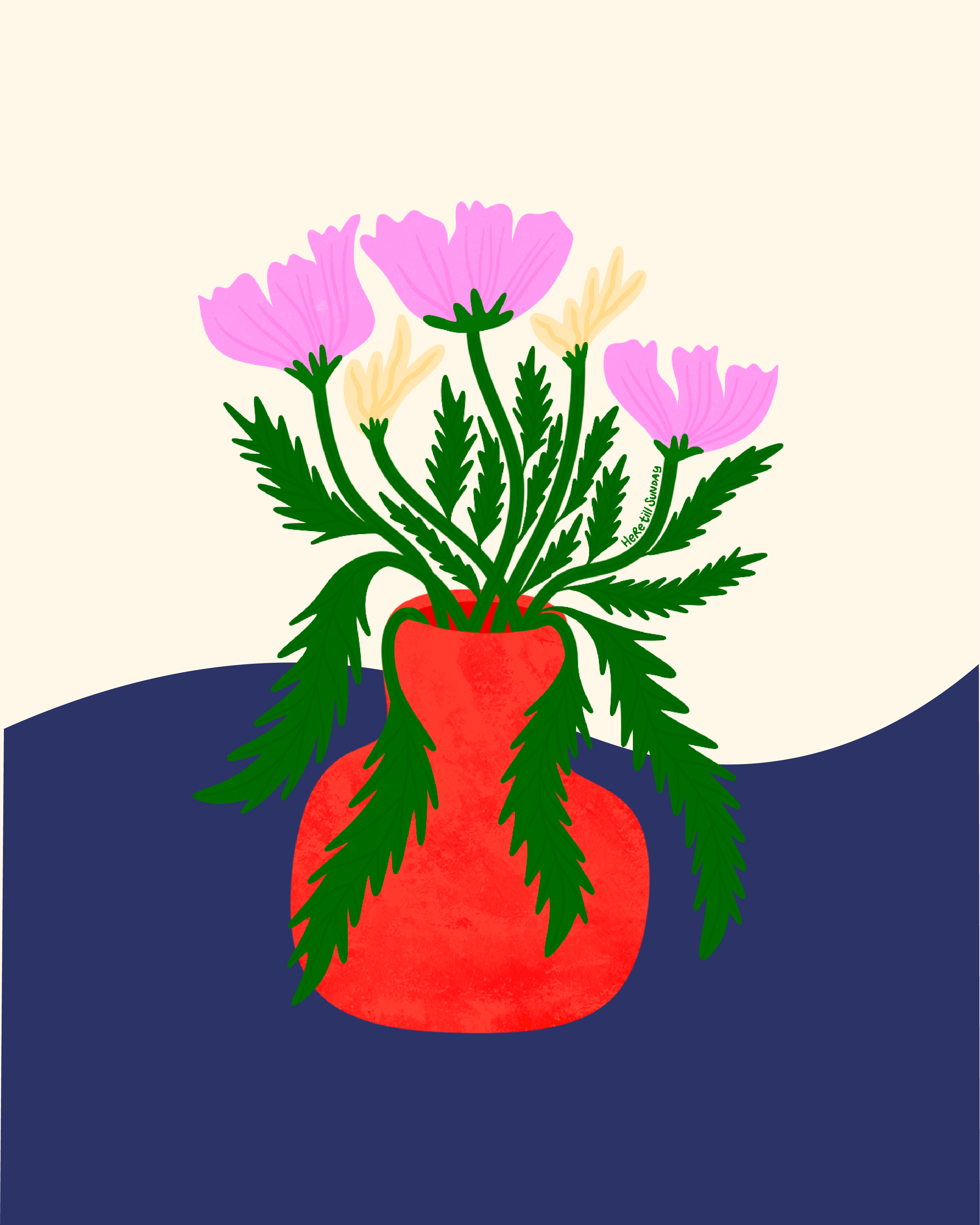 Peony Please Sticker