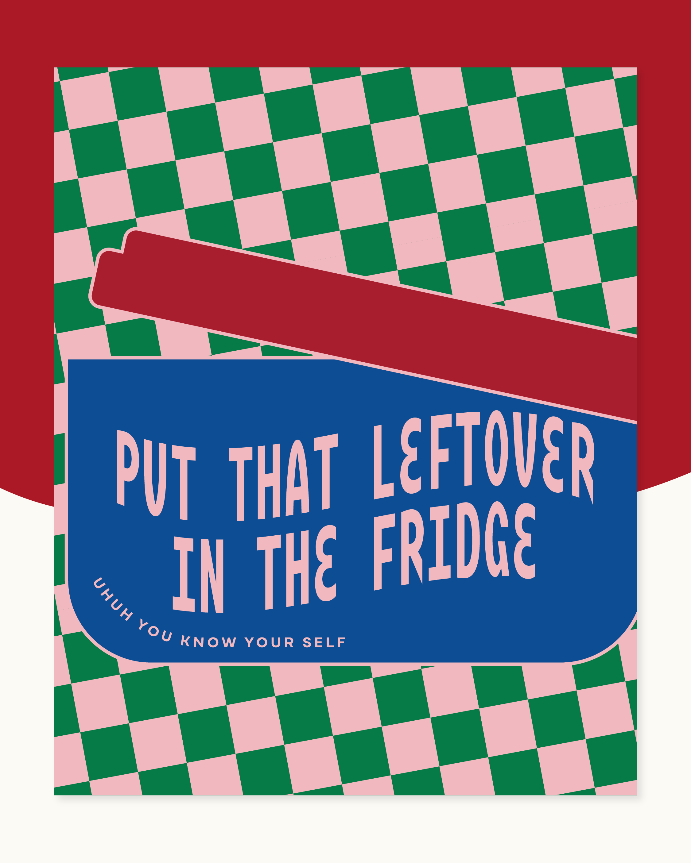 Leftover in Fridge Art Print