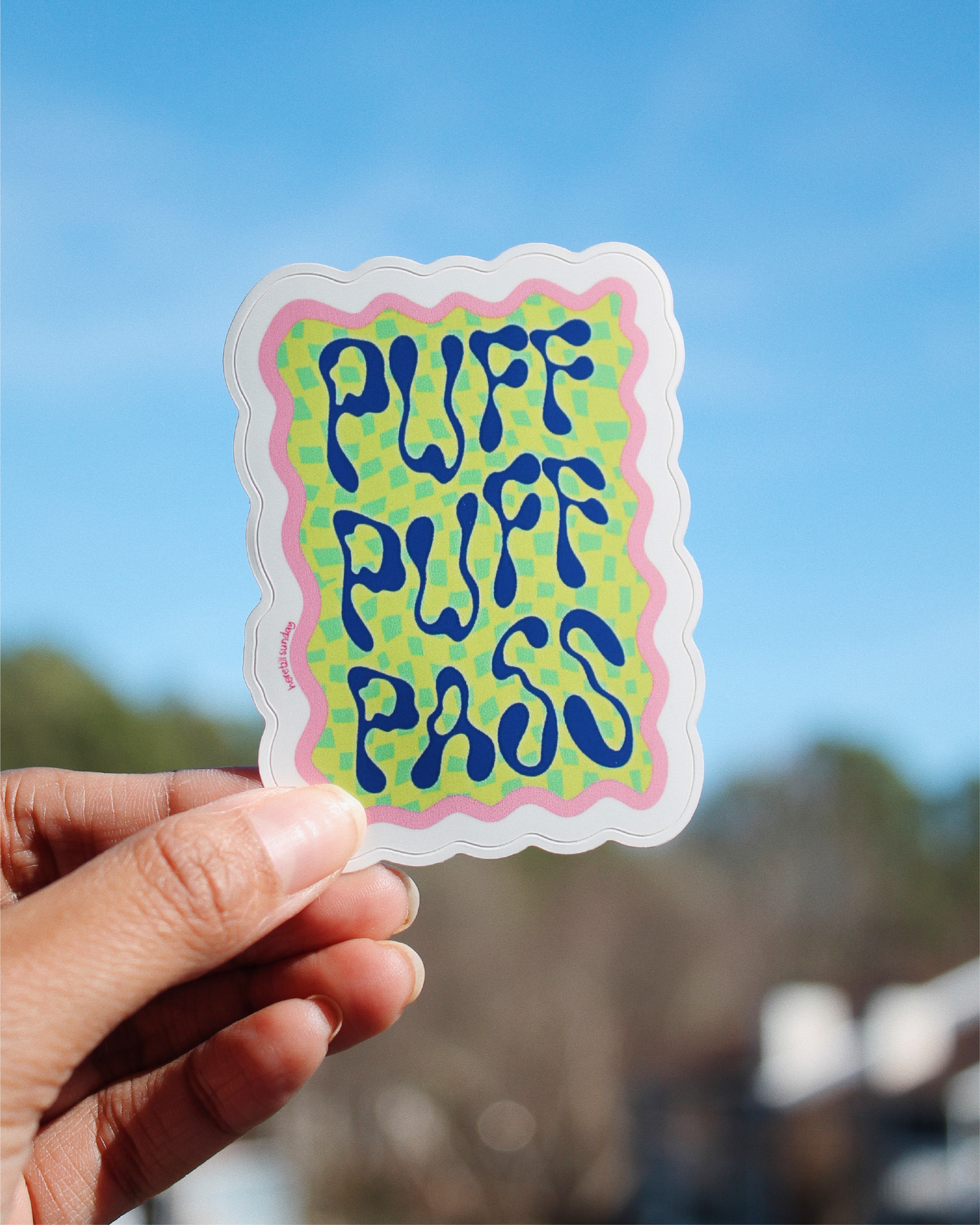 Puff Puff Pass Sticker