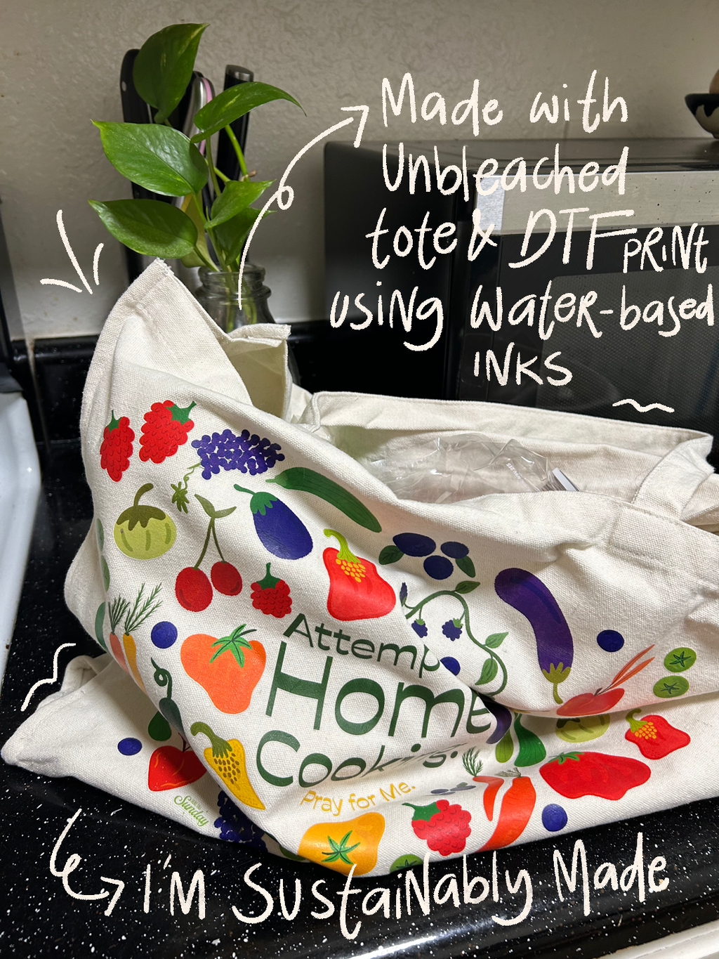Attempting Home Cooking Tote Bag