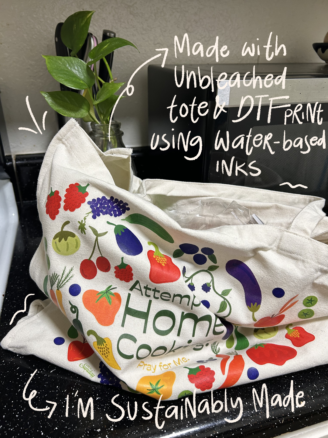 Attempting Home Cooking Tote Bag